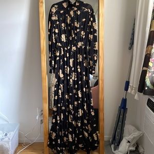 Reformation sheer maxi gown